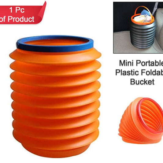 r  Foldable Storage Bucket  Water Container  Dustbin Multiuse Bucket For Home  Car  Kitchen Use Bucket - Happy Price - Image 1