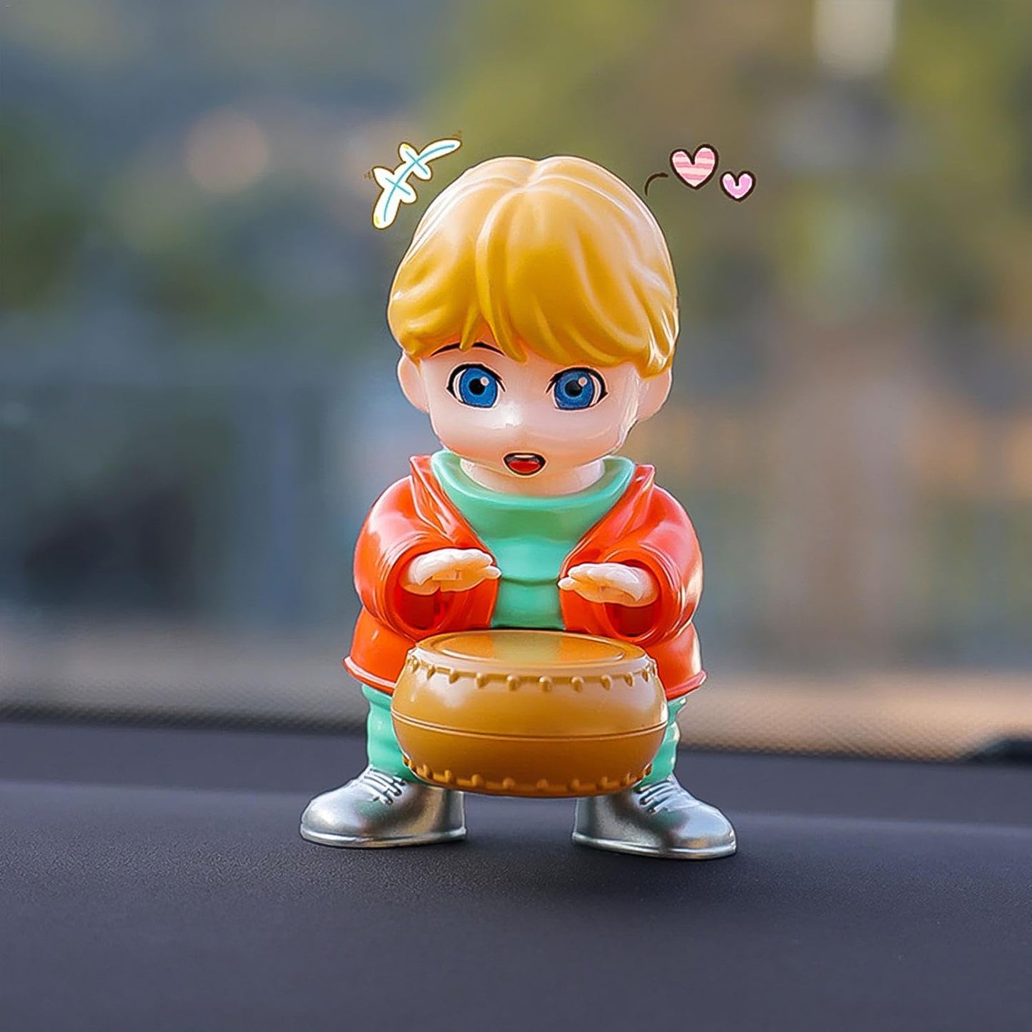 Creative Solar Drummer Car Aromatherapy Solar Powered Car Air Freshener (1 Pc) - Happy Price - Image 5