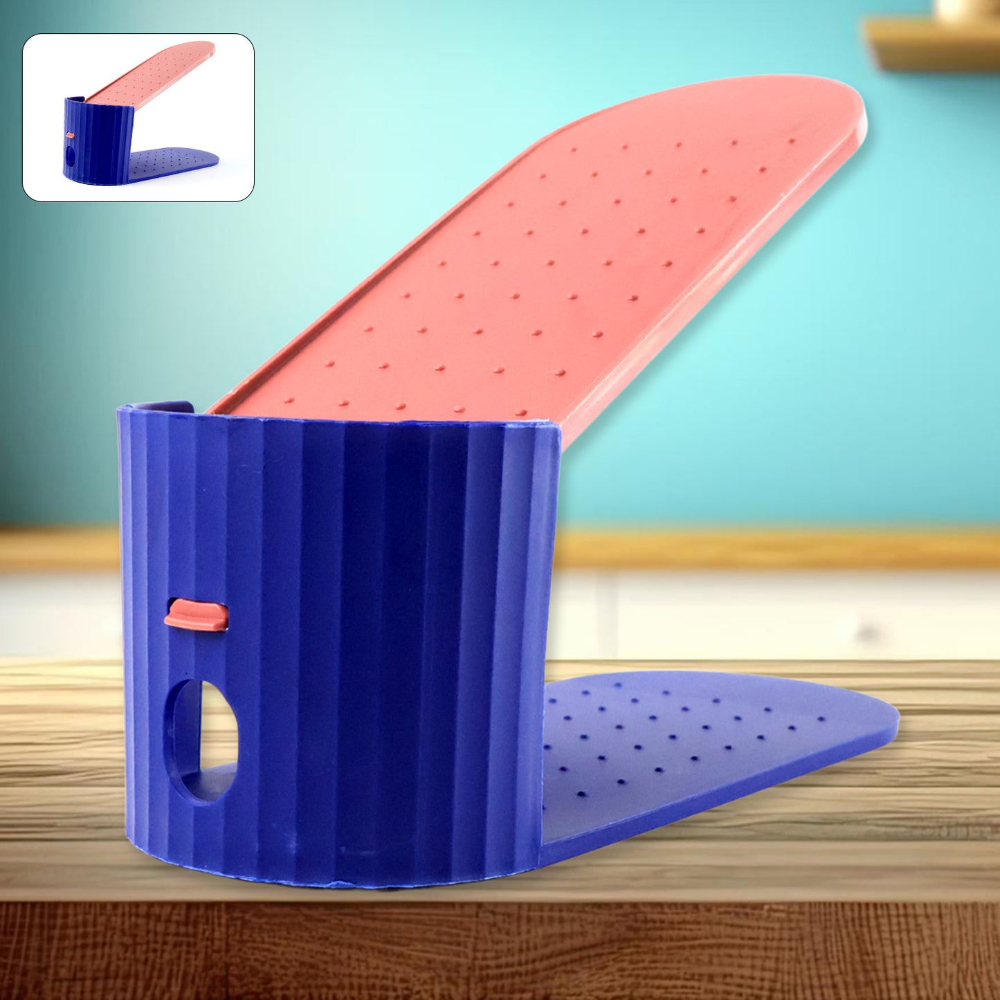 Plastic Shoe Slot Organizer Stand Rack (1 Pc) - Happy Price - Image 6