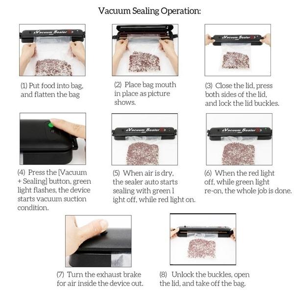 One-touch Automatic Vacuum Sealing Machine For Dry And Moist Food - Happy Price - Image 7