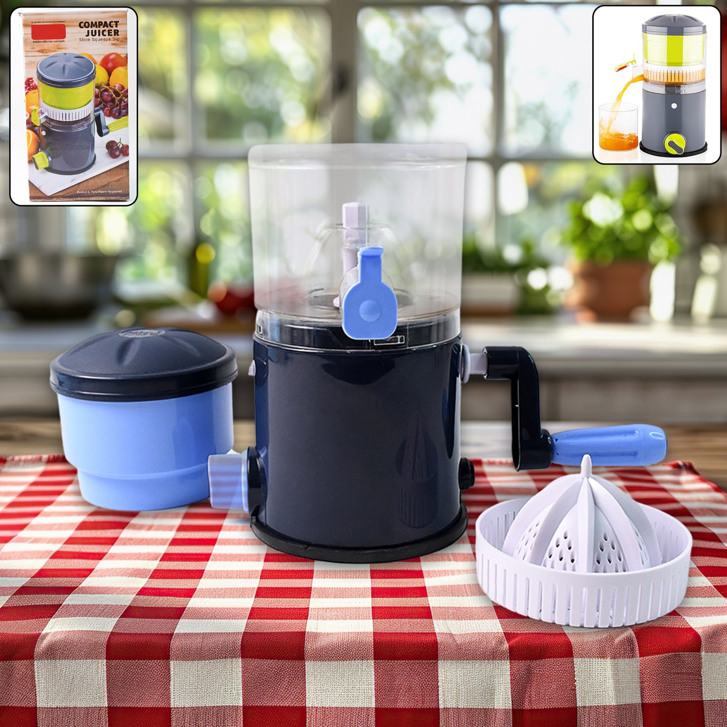 Ritu Hand Operated Compact Manual Juicer (Multicolor  1 Pc) - Happy Price - Image 3