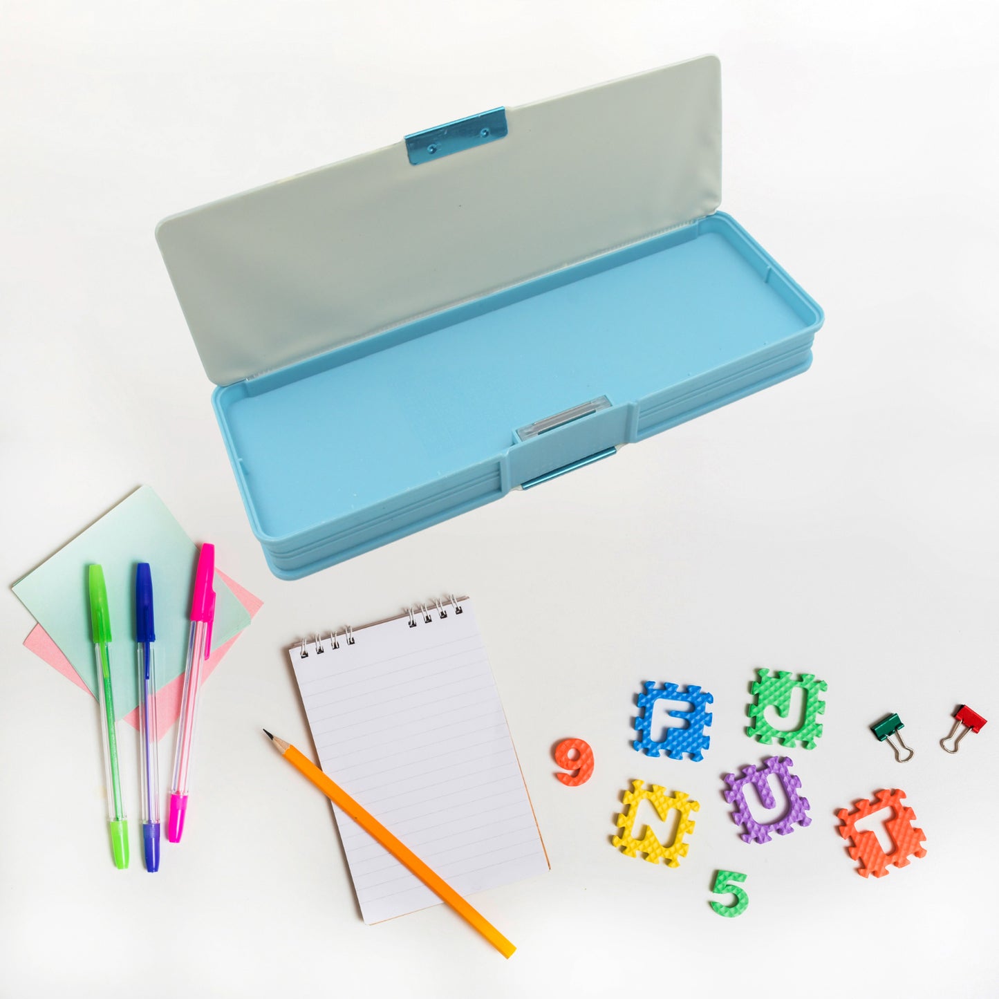 Double Sided Magnetic Geometry Box Pencil Box With Calculator For Boys Art Plastic Pencil Box  For Girls And Boys - Happy Price - Image 6
