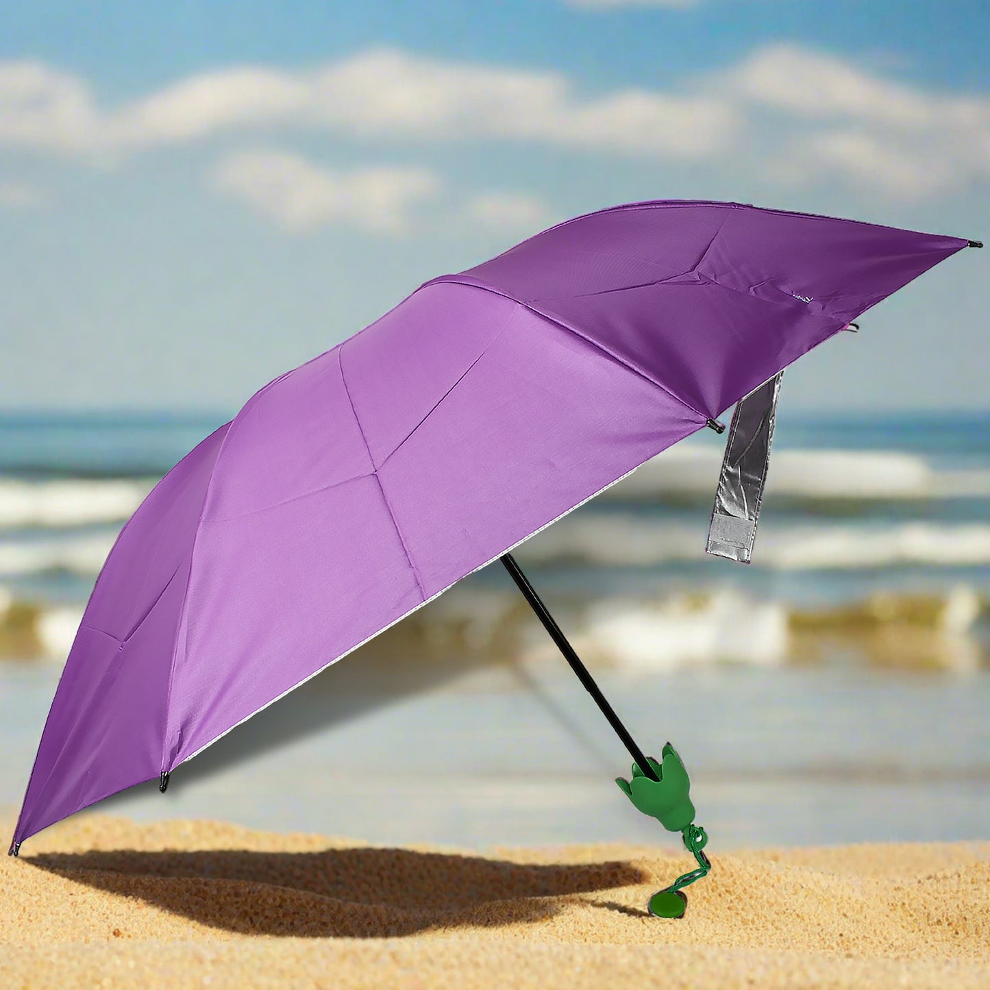 Vegetable Shaped Folding Umbrella Plastic Case Creative Fashion Folding Mini Sun Shade Rain Umbrella Unique Umbrella Sun  Uv Protection Cute Design (1 Pc) - Happy Price - Image 2