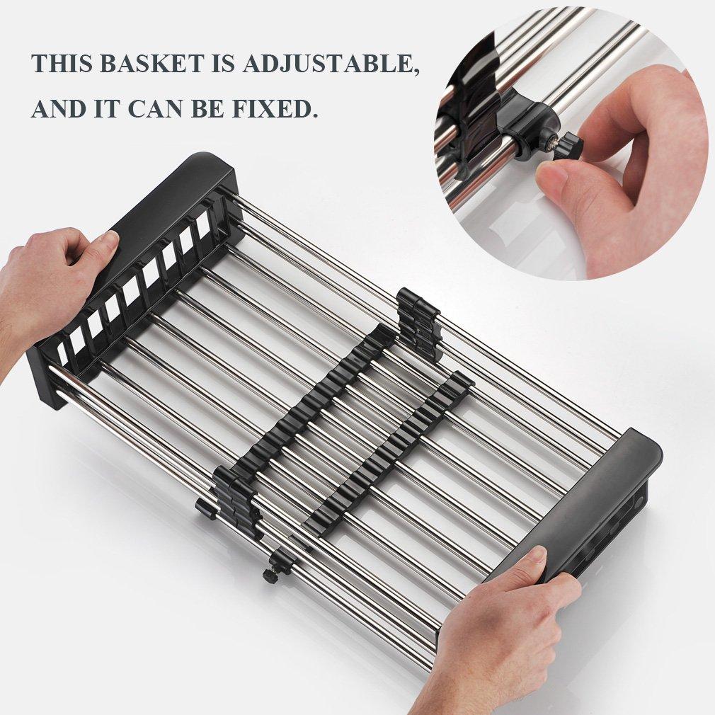 Stainless Steel Expandable Kitchen Sink Dish Drainer - Happy Price - Image 2