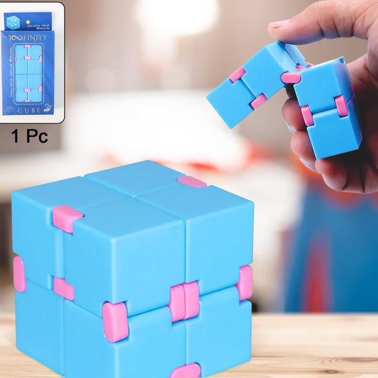 Infinity Cube Fidget Toy Stress Relief Hand Puzzle For Kids  Adults 1 Pc - Happy Price - Image 1