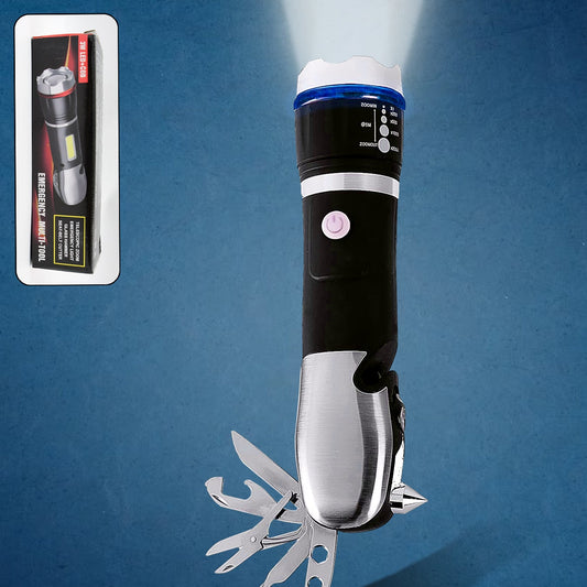 Battery Operated Multi Tool Led Flashlight All In One Tool Light (1 Pc  Battery Not Included) - Happy Price - Image 1