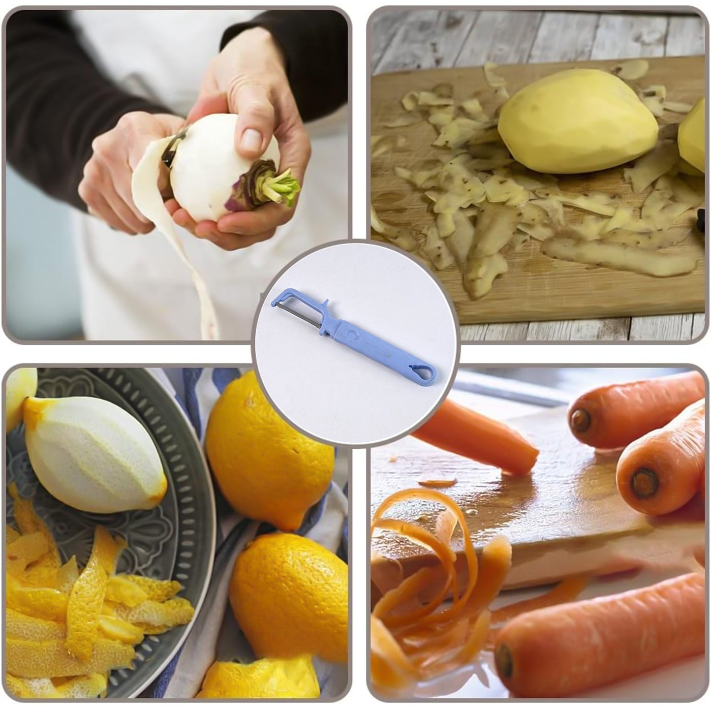 3 In 1 Kitchen Set Grater Base Slicing Attachment And Peeler (3 Pcs Set) - Happy Price - Image 3