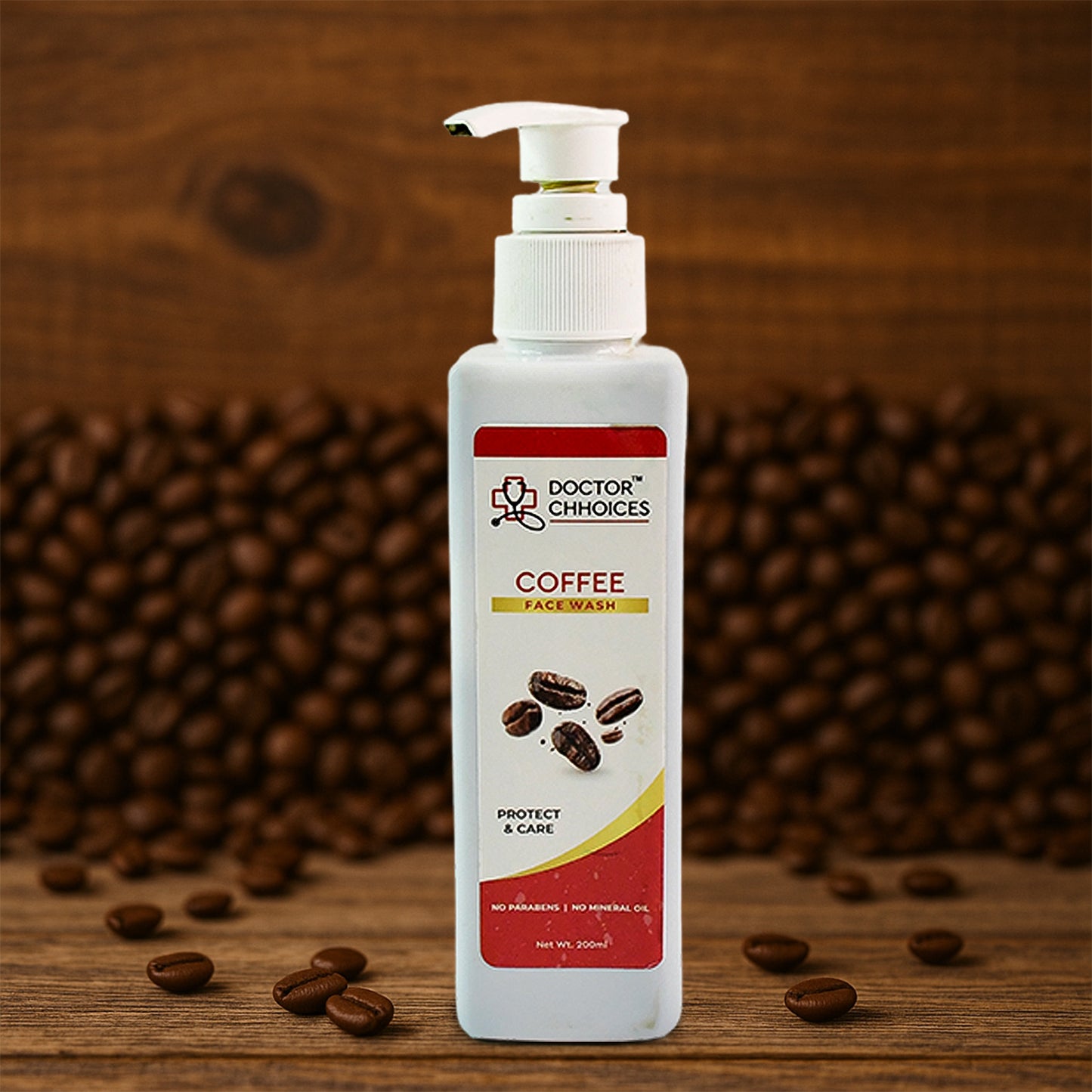 Doctor Chhoices Coffee Face Wash 200ml for Deep Cleansing & Tan Removal