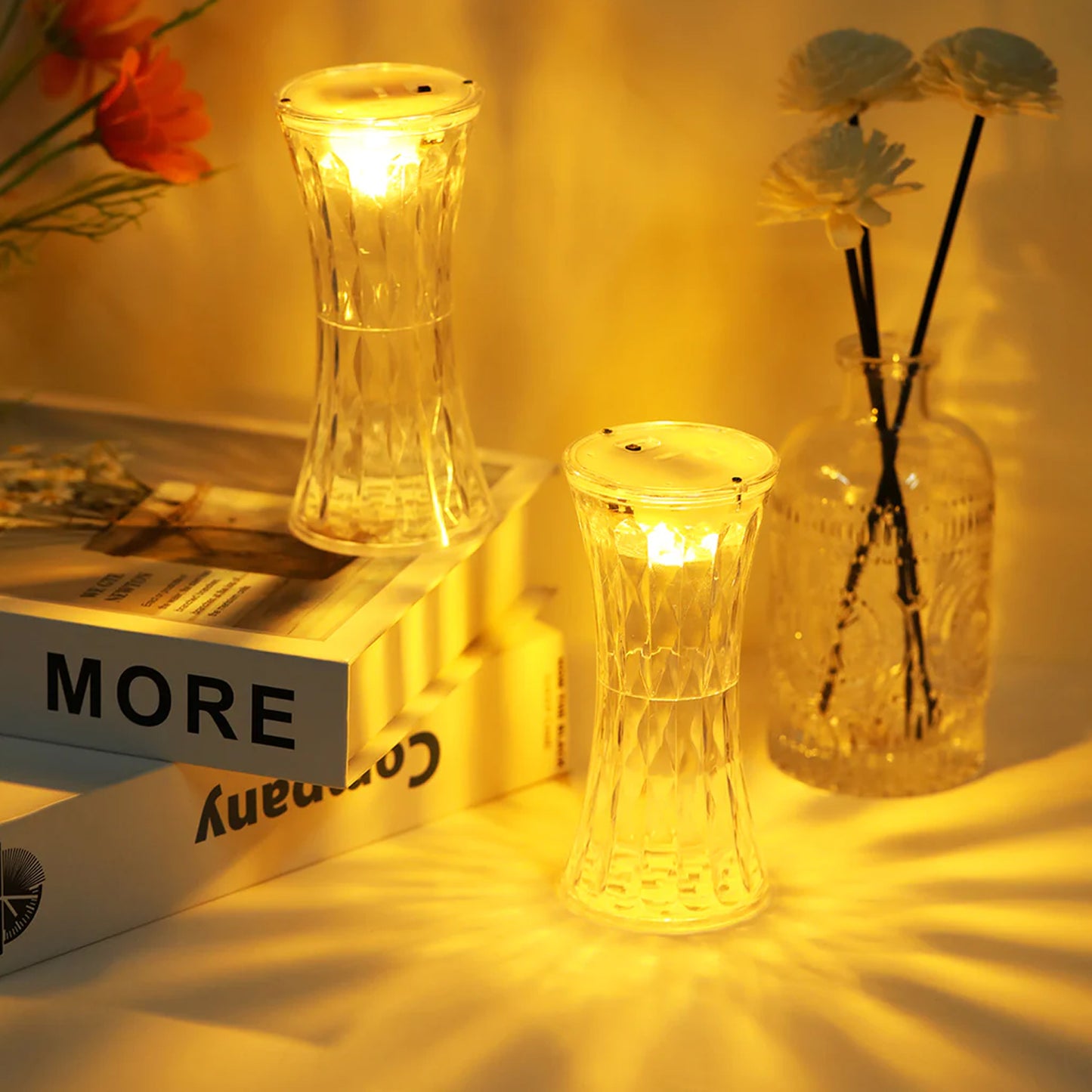 Crystal Lamp Universal Night Light Soft Lighting Eye Protection For Nursery Study Bedroom Transparent Crystal Table Soft Lighting Multipurpose For Hotel For Office For Childrens Room (12pc Moq) - Happy Price - Image 5