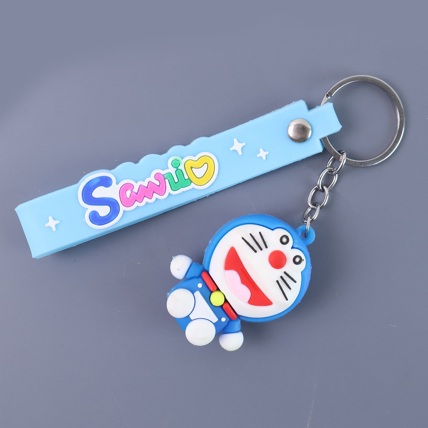 Cute Cartoon Silicone 3d Key Chain With Metal Hook  Strap (Pack Of 1) - Happy Price - Image 6