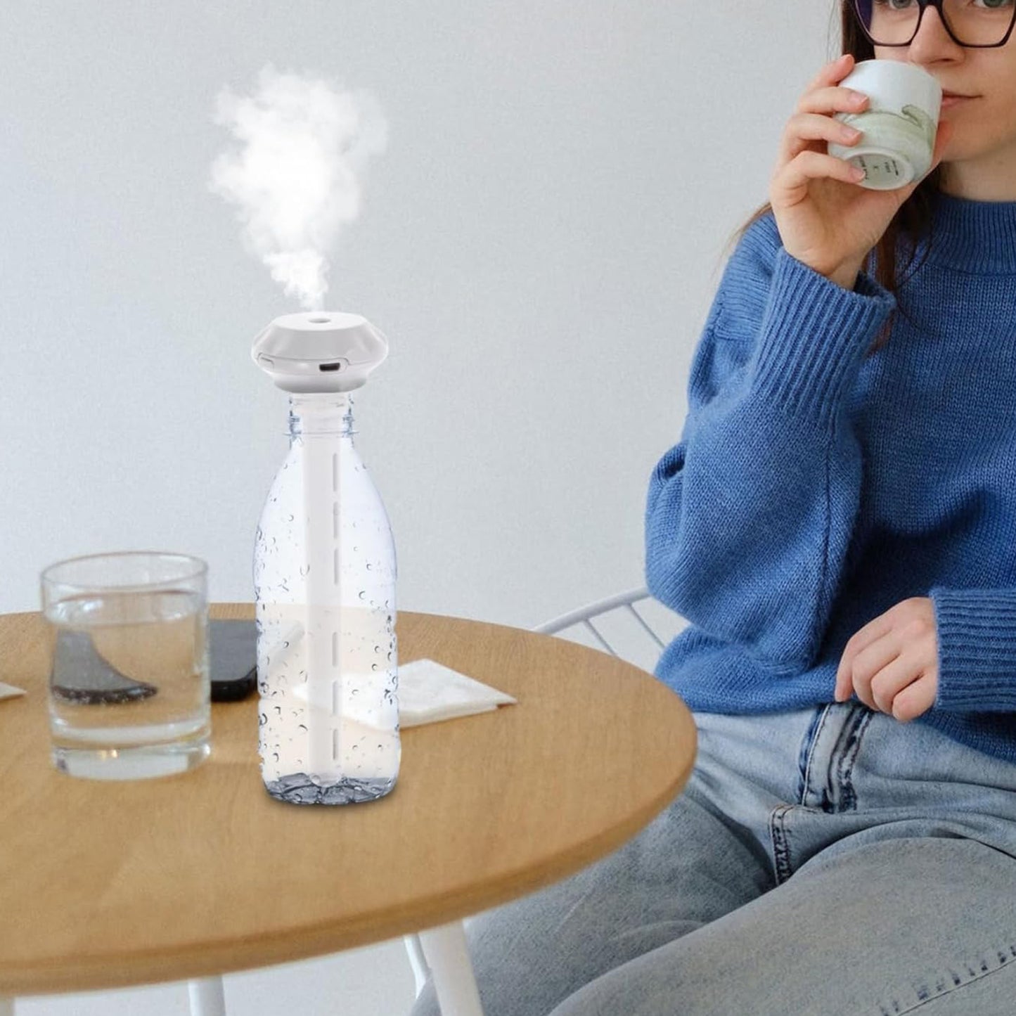 Mini Portable Humidifier For Car Personal Usb Powered Bedroom Quiet Humidified Ultrasonic Cool Mist Humidifier Plants Car Travel Office Hotel  (1 Pc) - Happy Price - Image 6