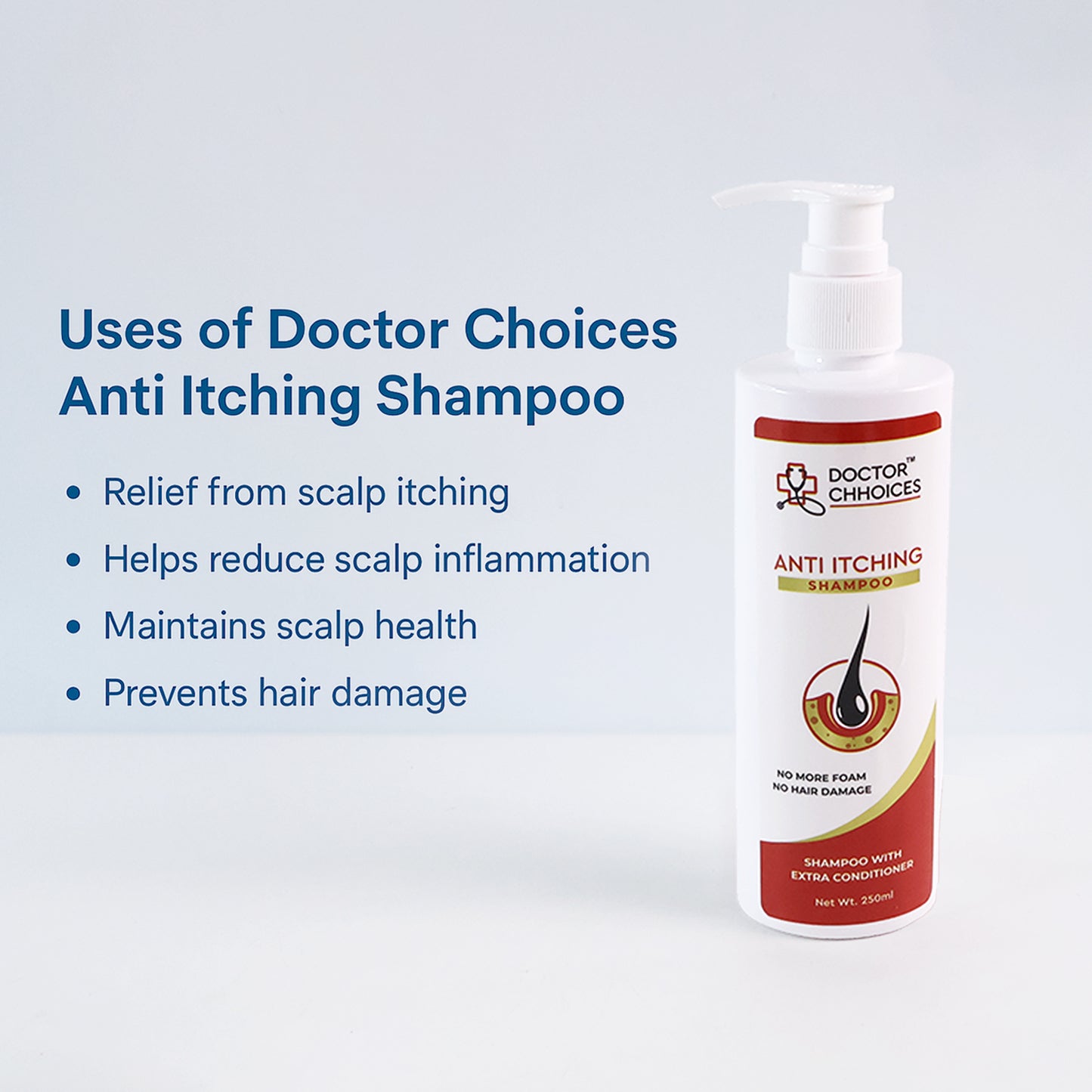 Doctor Chhoices Anti-Itching Shampoo with Conditioner, 250ml