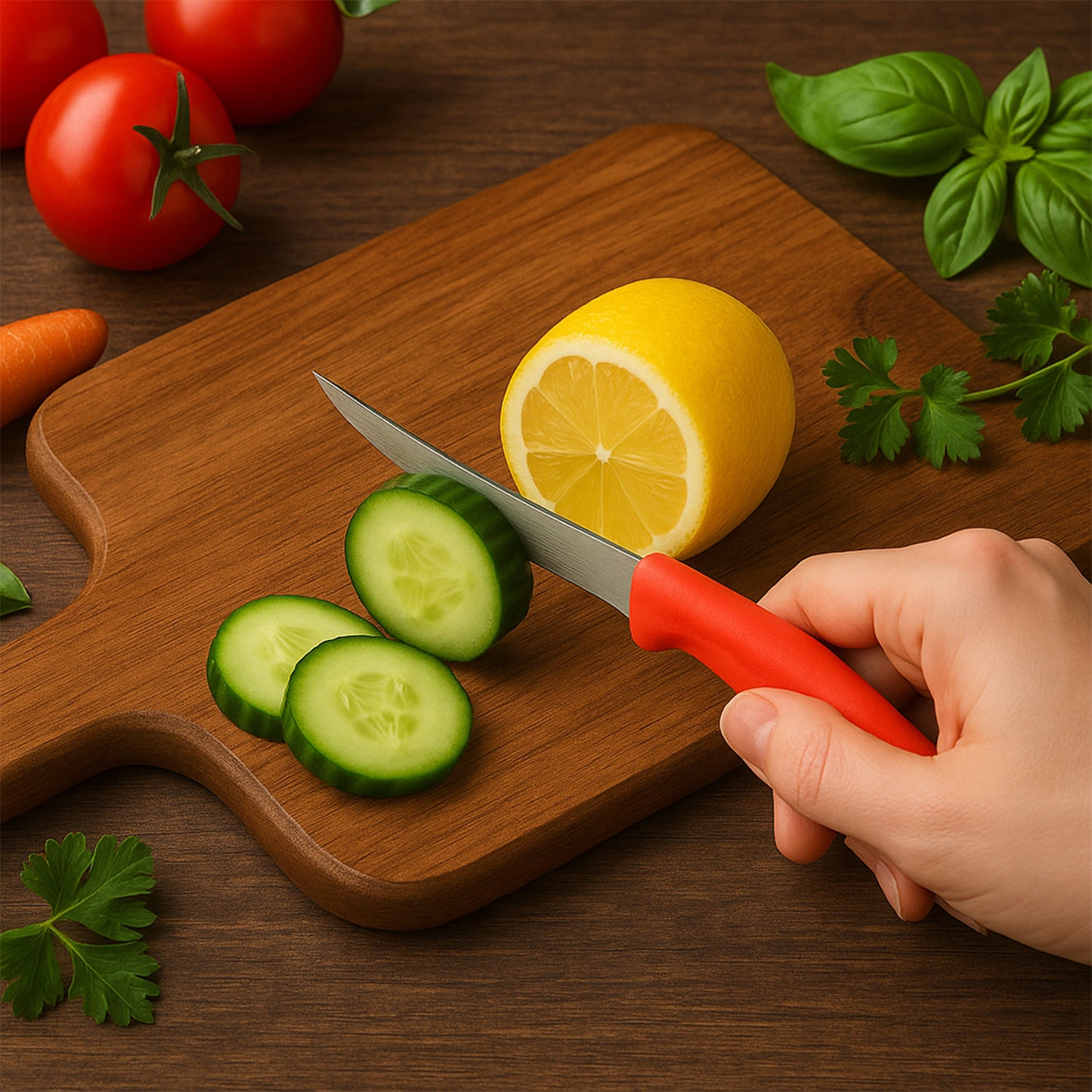 10 Pc Stainless Steel Fruit & Vegetable Knives Set - Serrated Edge - Happy Price - Image 5