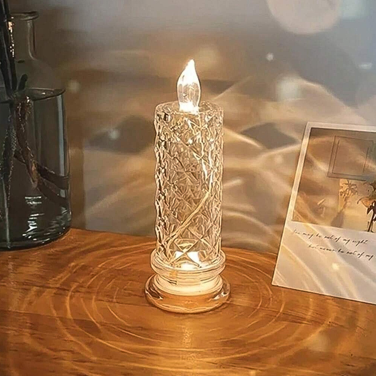 Rose Candles For Home Decoration Crystal Candle Lights - Happy Price - Image 4