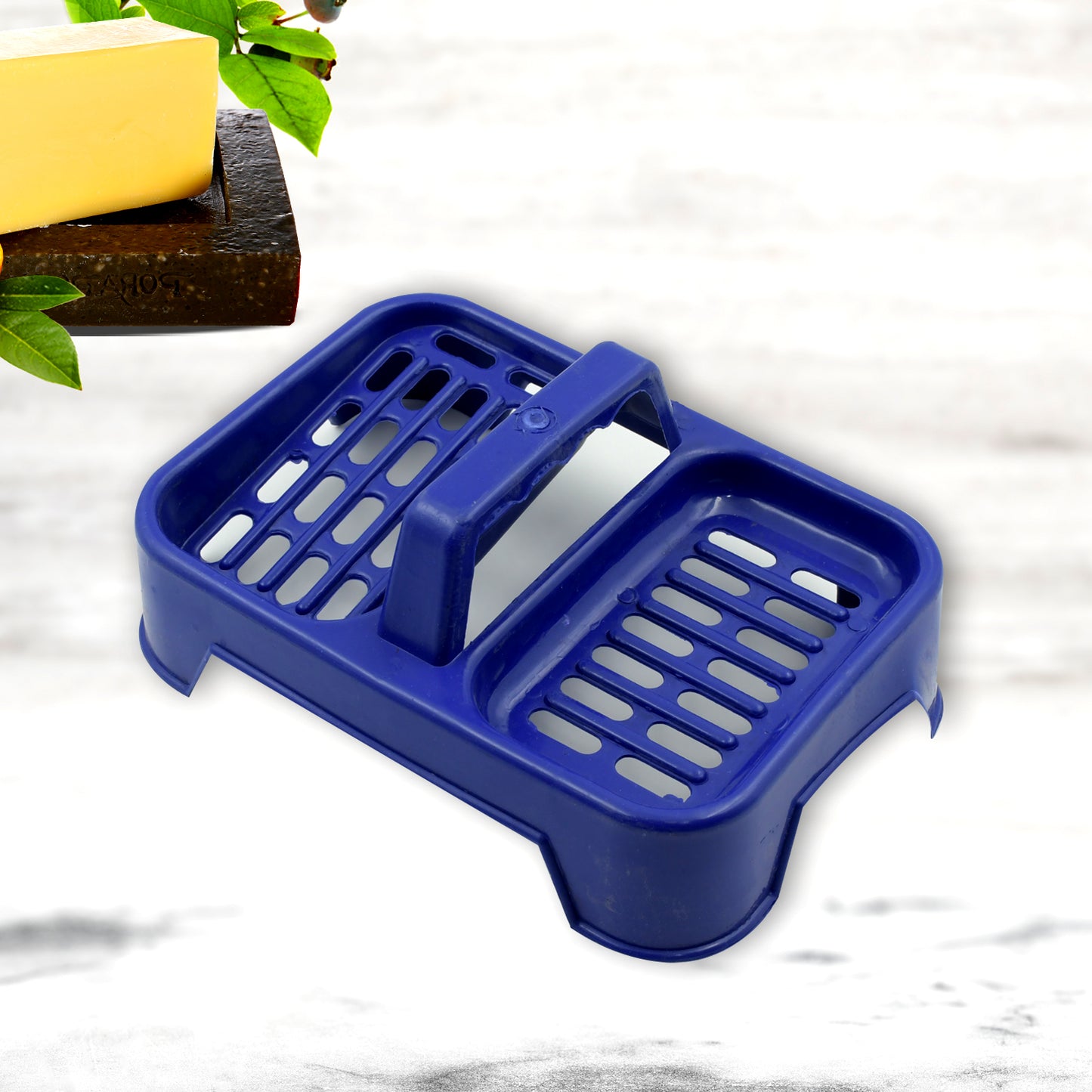 8729 2in1 Plastic Soap Case  Soap Dish  Soap Stand 2 Section Plastic Soap Case Soap Holder Soap Dish For Bathroom Kitchen Sink (1 Pc  Multicolor ) - Happy Price - Image 6