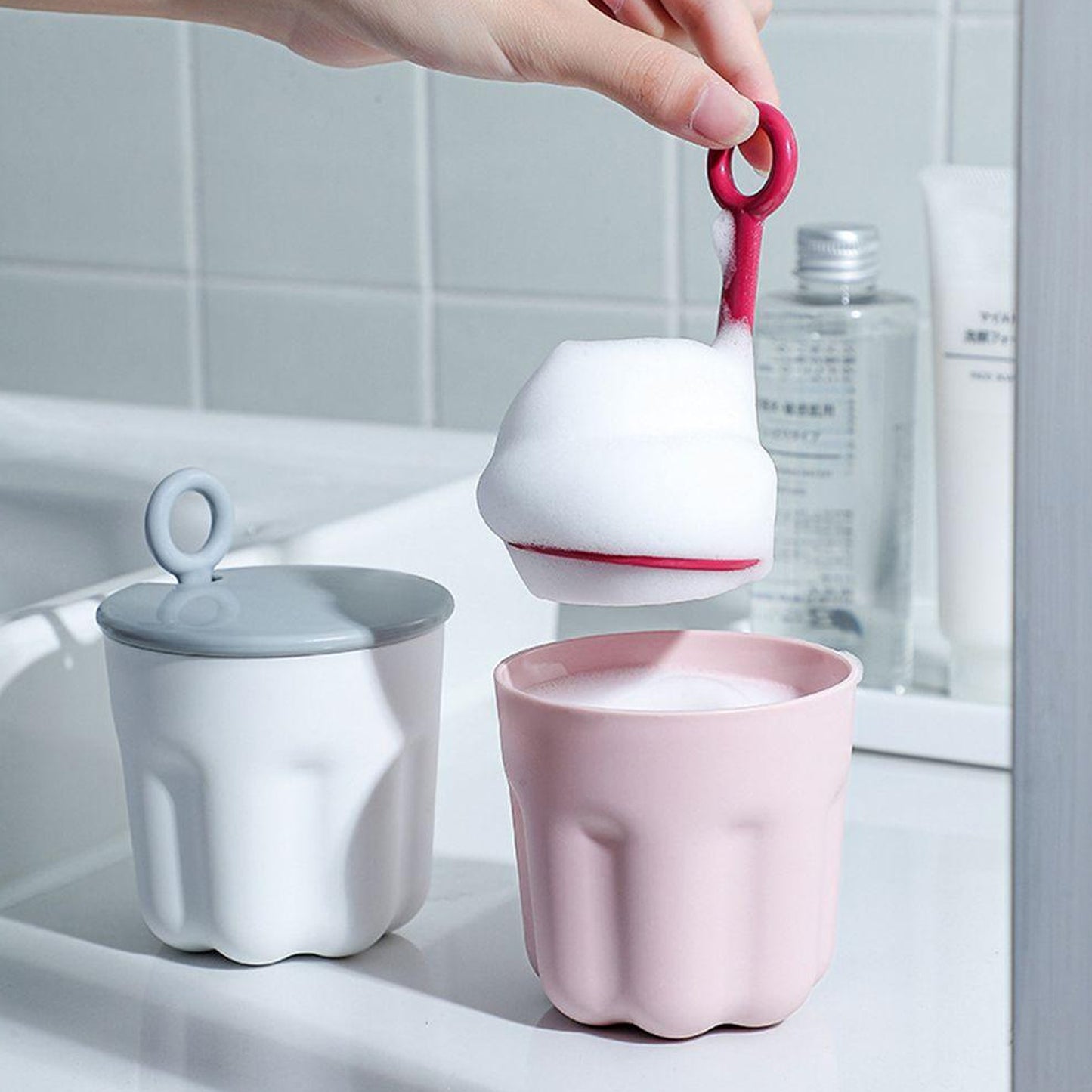 Winter Facial Cleanser Foaming Shaker Washing Artifact Bubble Foaming Foaming Winter Summer Warm Fluffy - Happy Price - Image 3