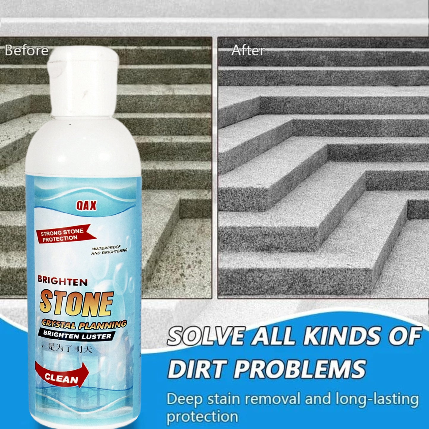Stone Stain Remover Cleaner Stone Crystal Plating Agent Marble Stone Cleaner Polishes Crystal Plating For Kitchen Patio Backyard Marble Cleaner And Polish (75 Ml Approx  1 Pc) - Happy Price - Image 3