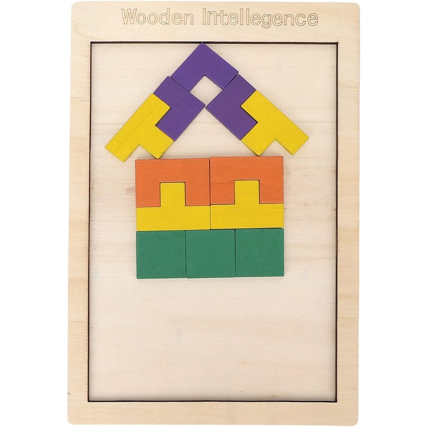 Wooden Blocks Puzzle Childrens Educational Toys Russian Block Block Puzzle For Early Childhood Education And Relaxing Brain Toys Help Prevent - Happy Price - Image 7