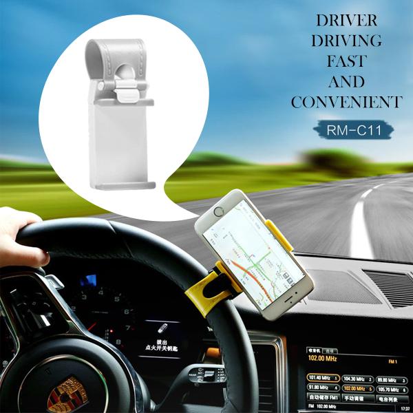 Car Steering Wheel Phone Mount - Secure & Adjustable - Happy Price - Image 2