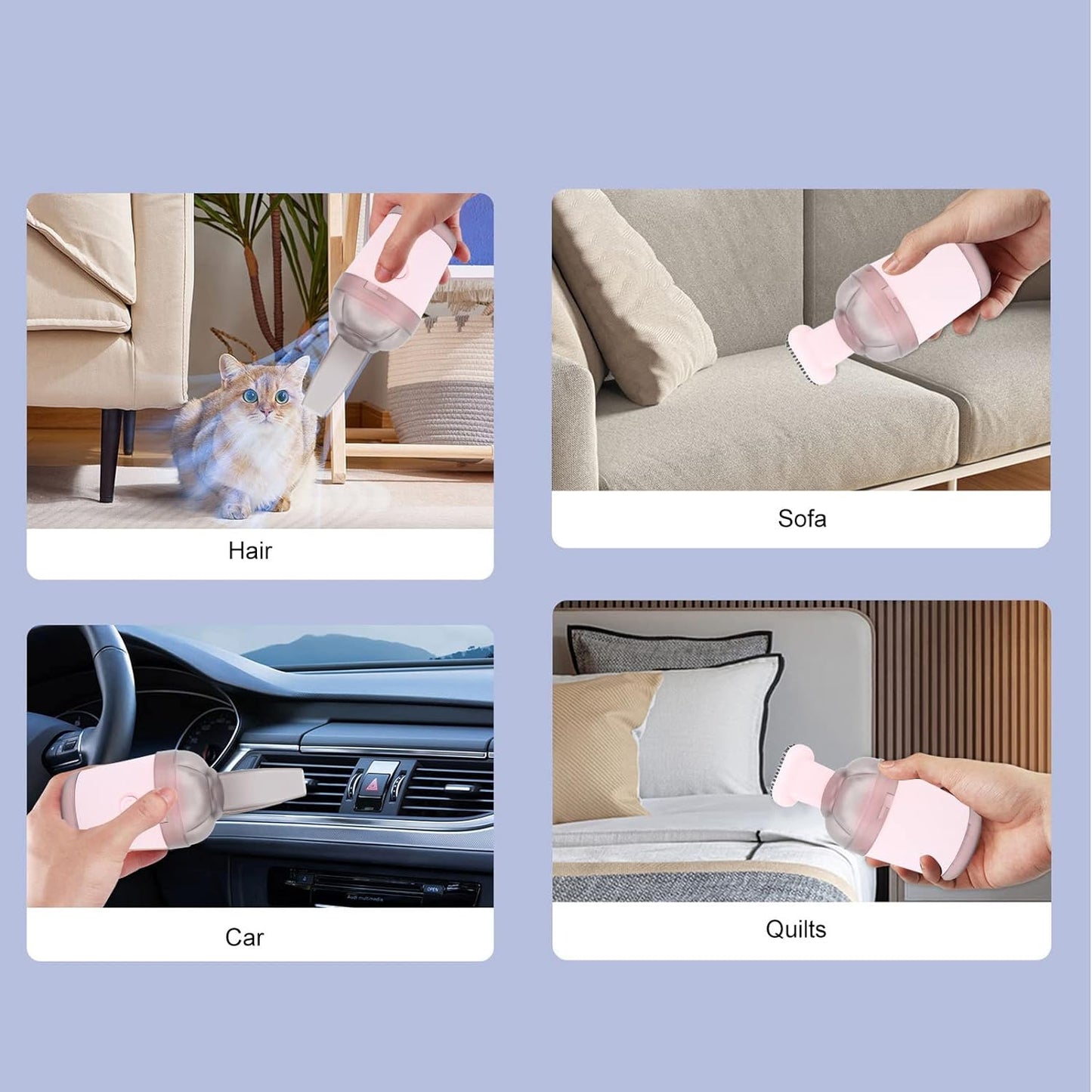 Handheld Vacuum Cleaner Cordless Desktop Vacuum Cleaner One Button Switch For Office (1 Pc) - Happy Price - Image 3