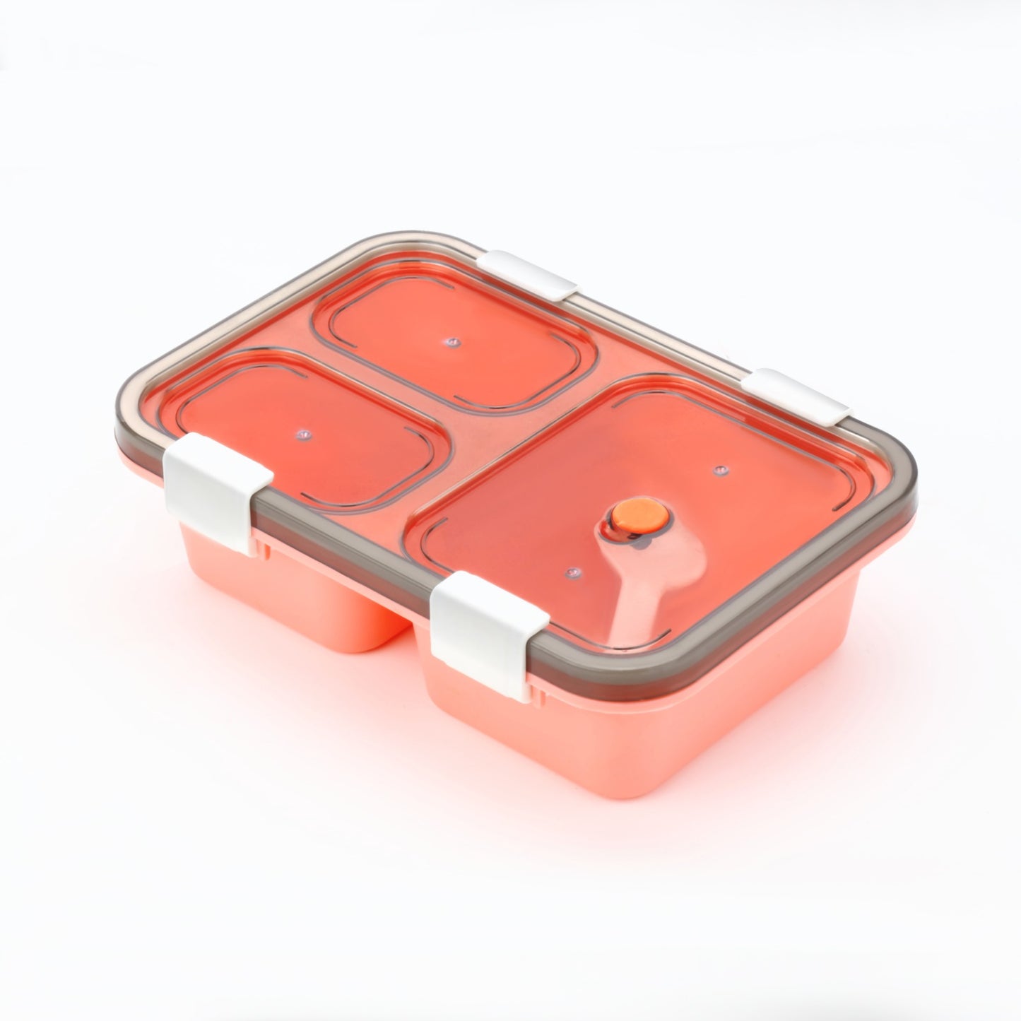 Plastic Lunch Box For Kids Lunch Box For Kids 3 Compartment Insulated Lunch Box Tiffin Box For Boys Girls School  Office Men (3 Compartment Lunch Box) - Happy Price - Image 4
