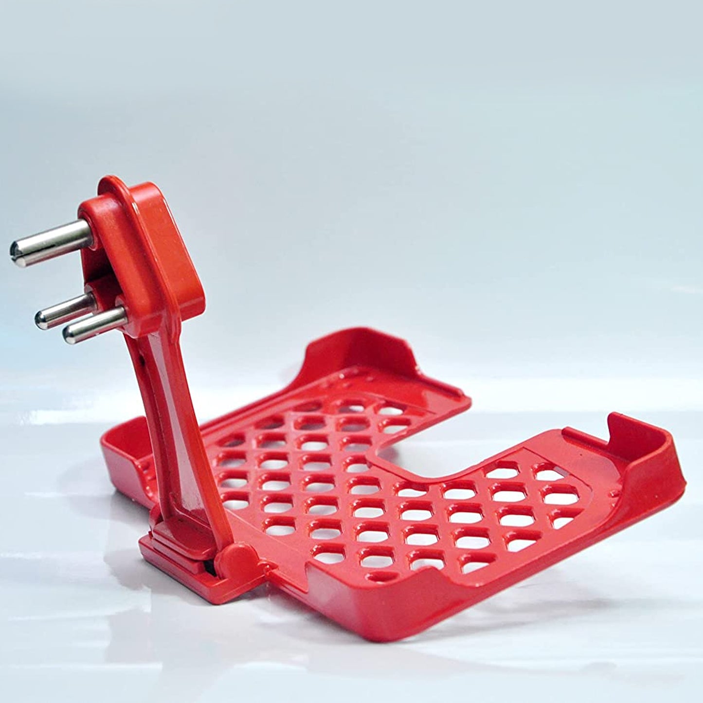 Multi-purpose Wall Holder Stand For Charging Mobile Just Fit In Socket And Hang (Red) - Happy Price - Image 5