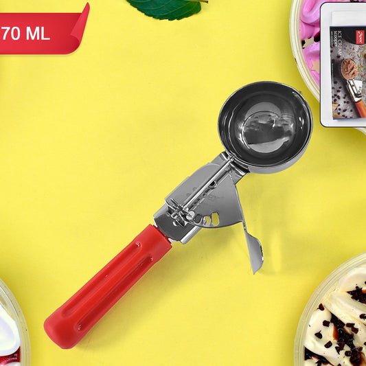 Apex Ice Cream Scoop  70 Ml Stainless Steel Head With Ergonomic Handle (1 Pc) - Happy Price - Image 1