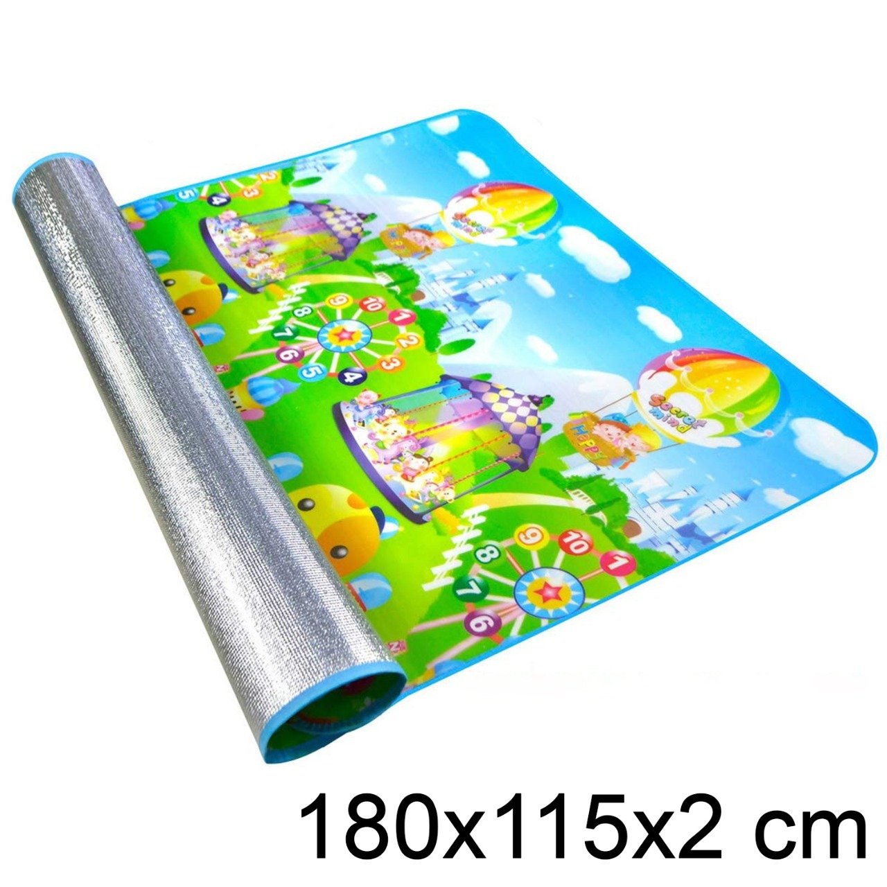 Waterproof Single Side Baby Play Crawl Floor Mat For Kids Picnic School Home (Size 180 X 115) - Happy Price - Image 4