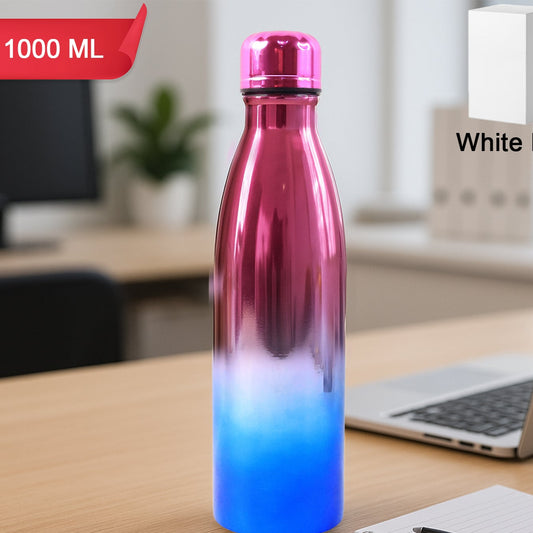 Stainless Steel Water Bottle - 1000ml Capacity, Leak-Proof, Reusable