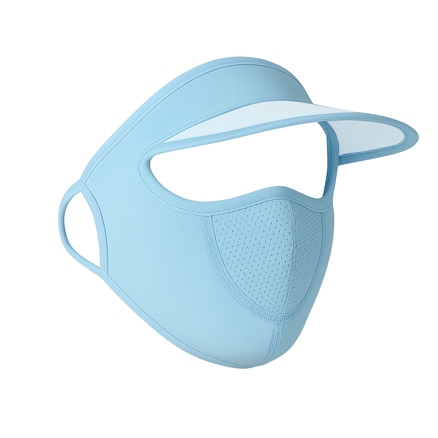 Womens Full Face Uv Protection Cap With Built-in Mask And Wide Brim Visor  Breathable (1 Pc) - Happy Price - Image 2