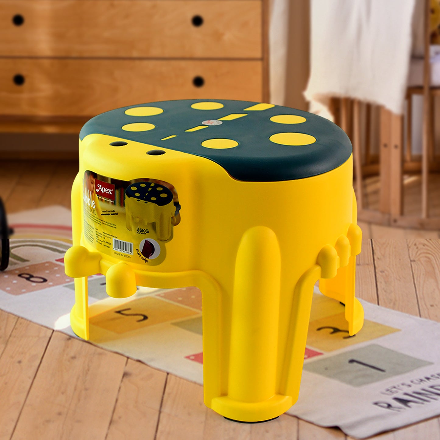 Apex Bubble Kids Stool  Durable Plastic Step Stool For Kids  (1 Pc) - Happy Price - Image 5