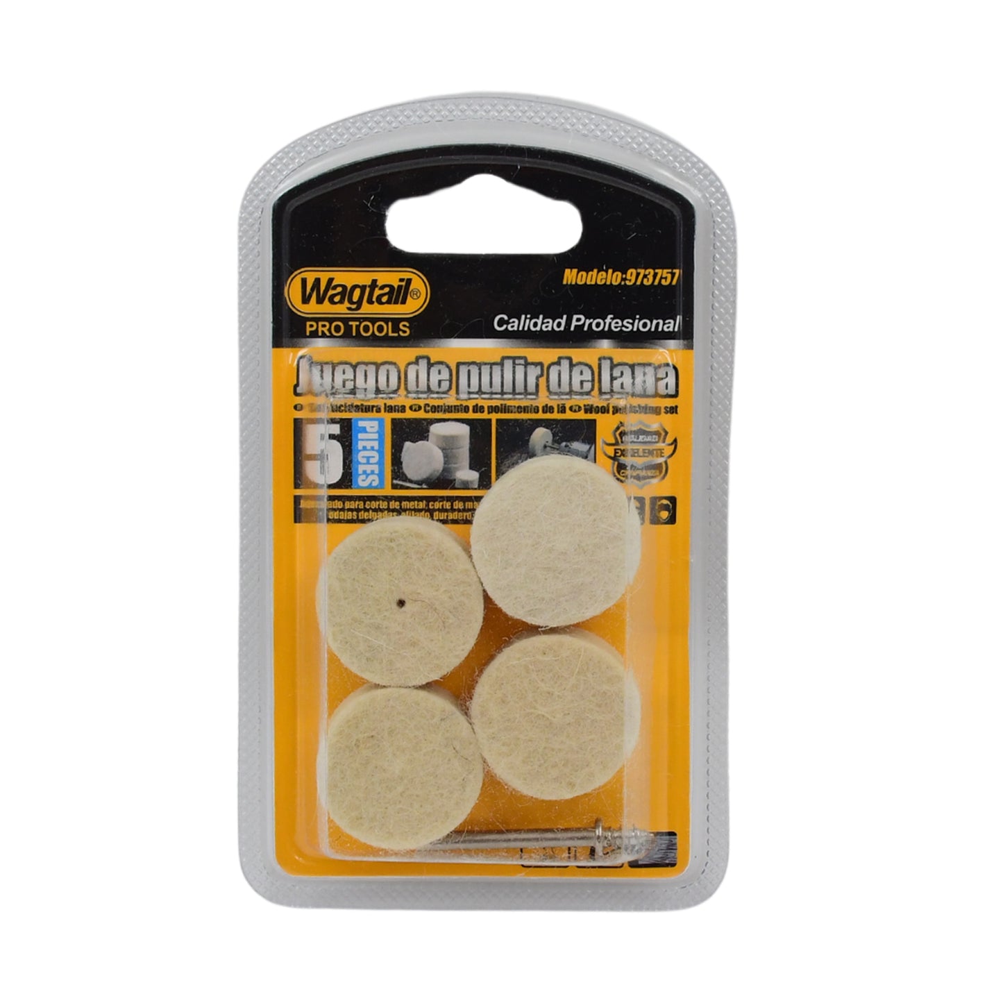 Rotary Tool Accessory Wool Felt Polishing Pad Felt (5 Pcs Set) - Happy Price - Image 6
