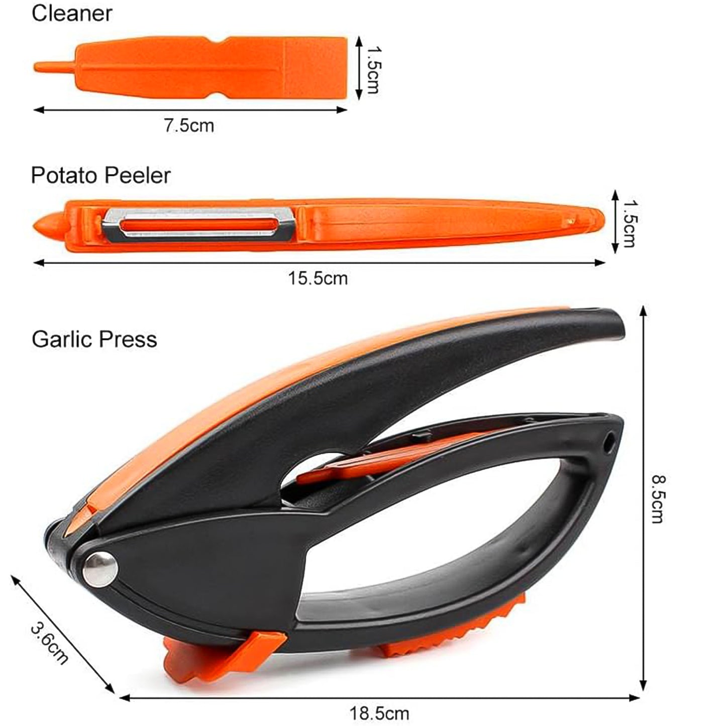 Multifunctional Garlic Press Garlic Mincing  Crushing Tool (1 Pc) - Happy Price - Image 6