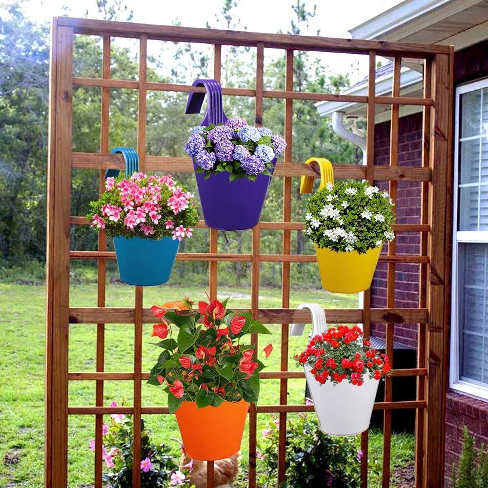 3850 Plastic Hanging Planter Pot Multicolour - Happy Price - Image 3