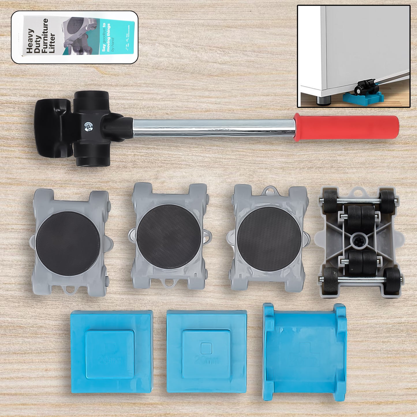 Furniture Lifter Tool Furniture Dolly Furniture Lifters Tool Set (1 Set  8 Pc) - Happy Price - Image 2