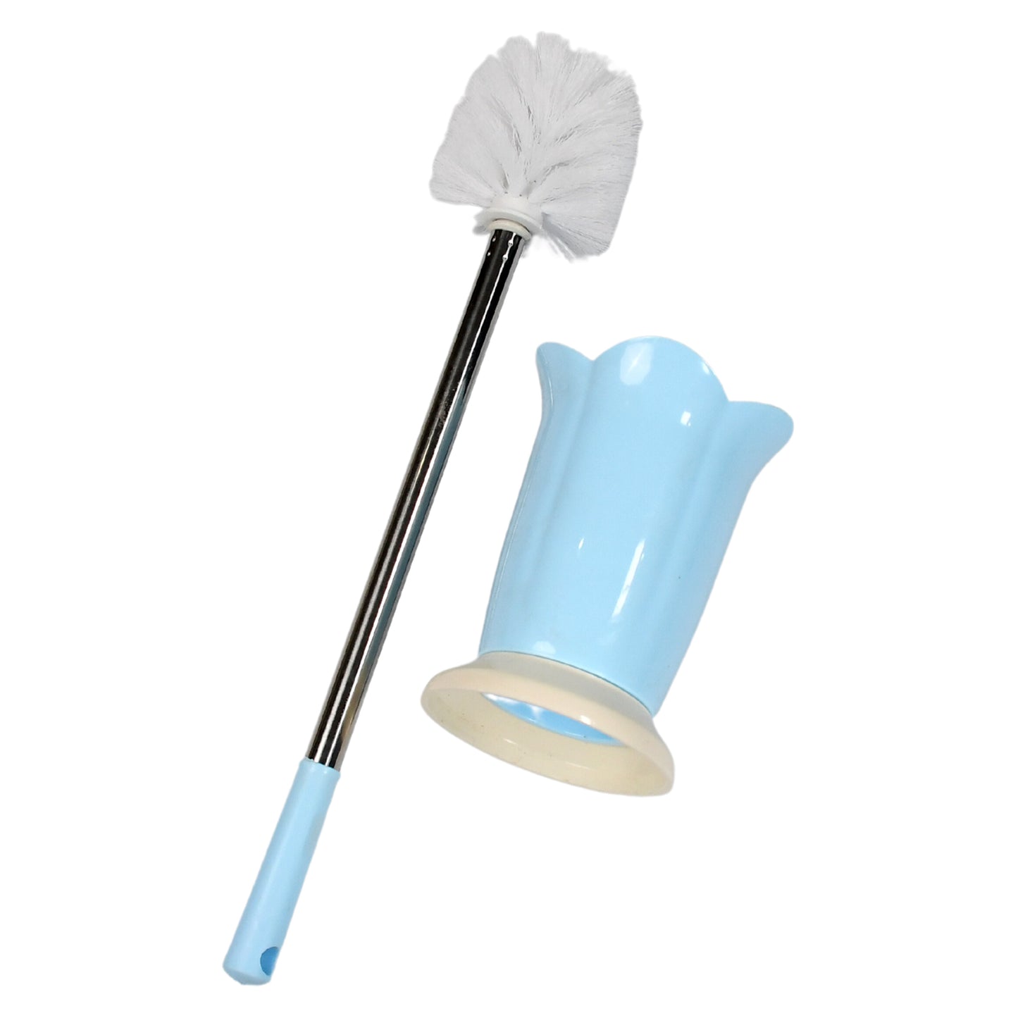 Premium Toilet Plastic Brush With Holder Stand Western And Indian Toilet Bathroom Cleaning - Happy Price - Image 7