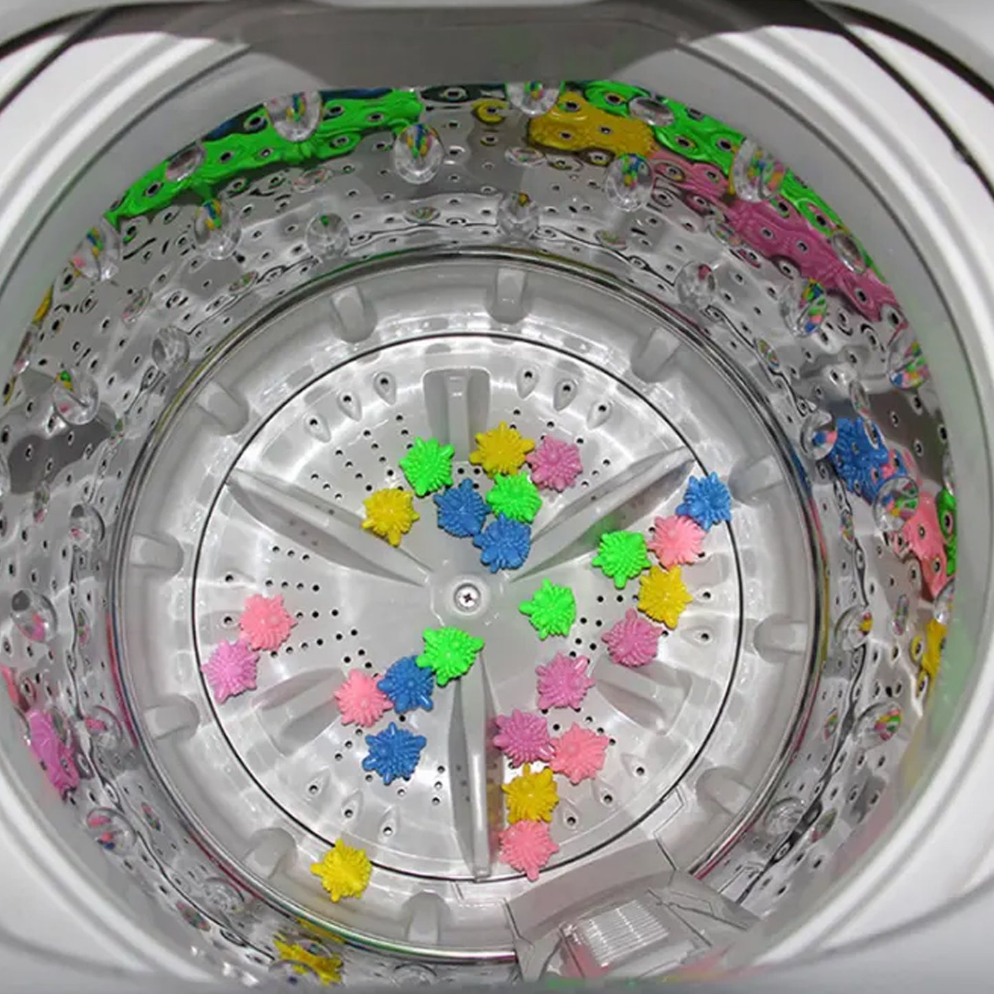 Soft Star Washing Machine Laundry Dryer Balls Laundry Ball (4 Pcs  Multi Color) - Happy Price - Image 3