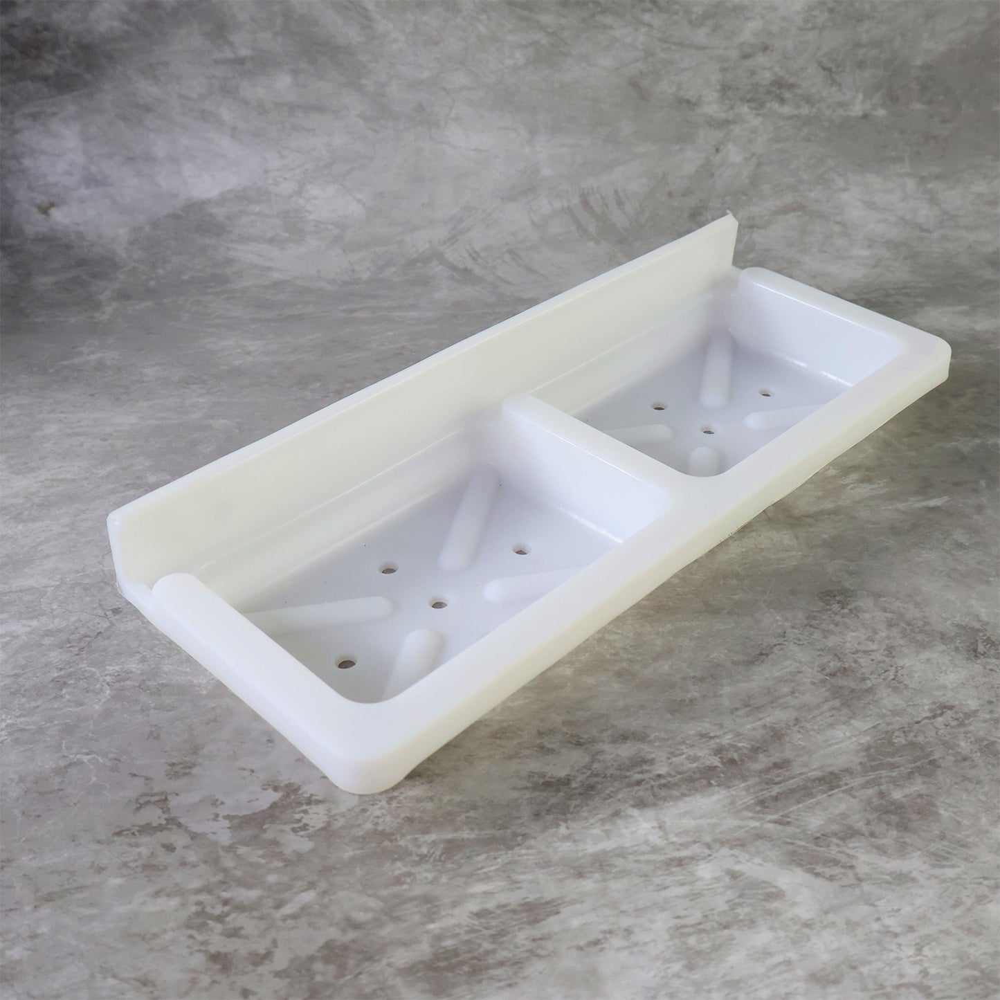 Wall Mounted Double Compartment Soap  Sponge Holder (1 Pc) - Happy Price - Image 5