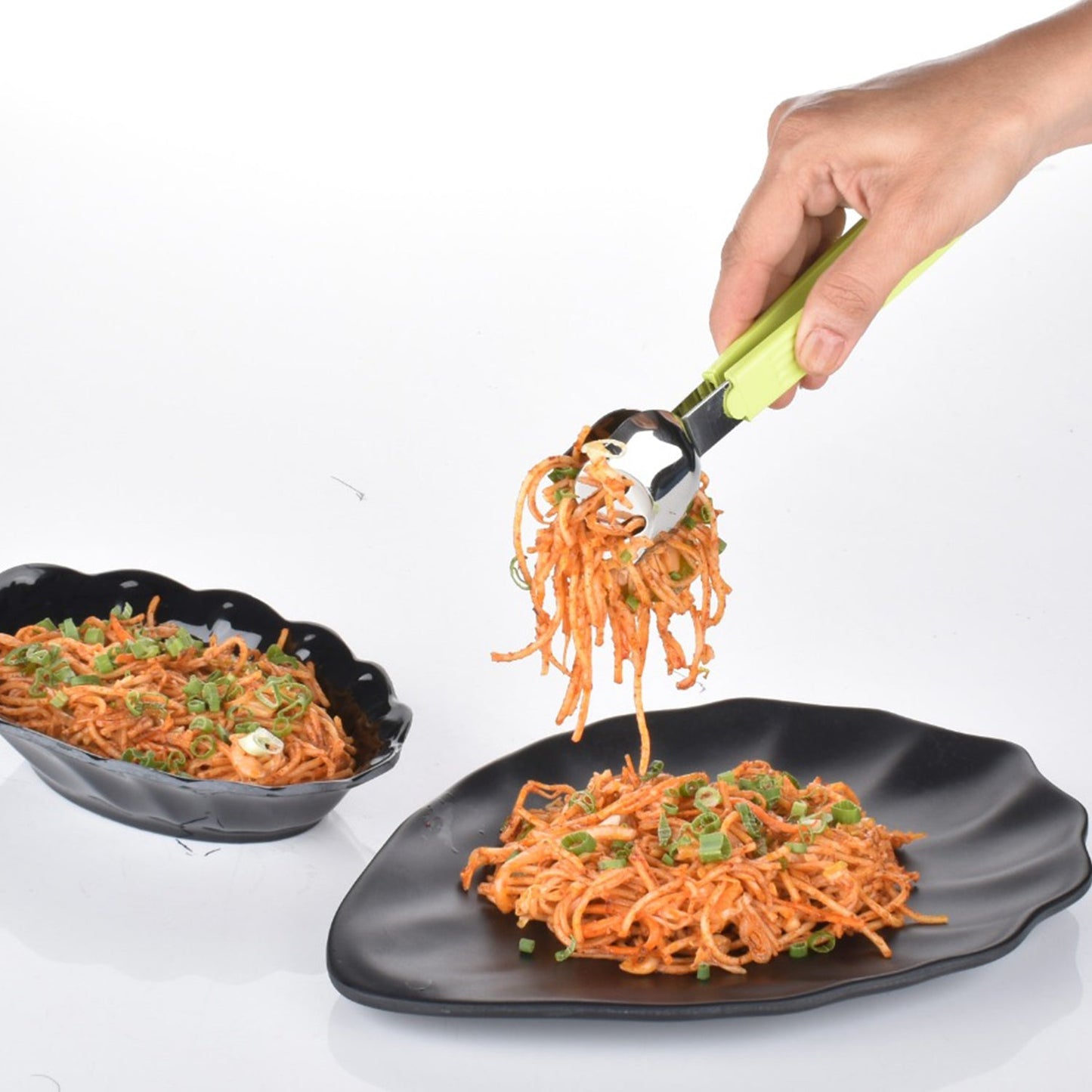 Multi P Salad Serve Tong Used In All Kinds Of Places Household And Kitchen Purposes For Holding And Grabbing Food Stuffs And Items Etc. - Happy Price - Image 2
