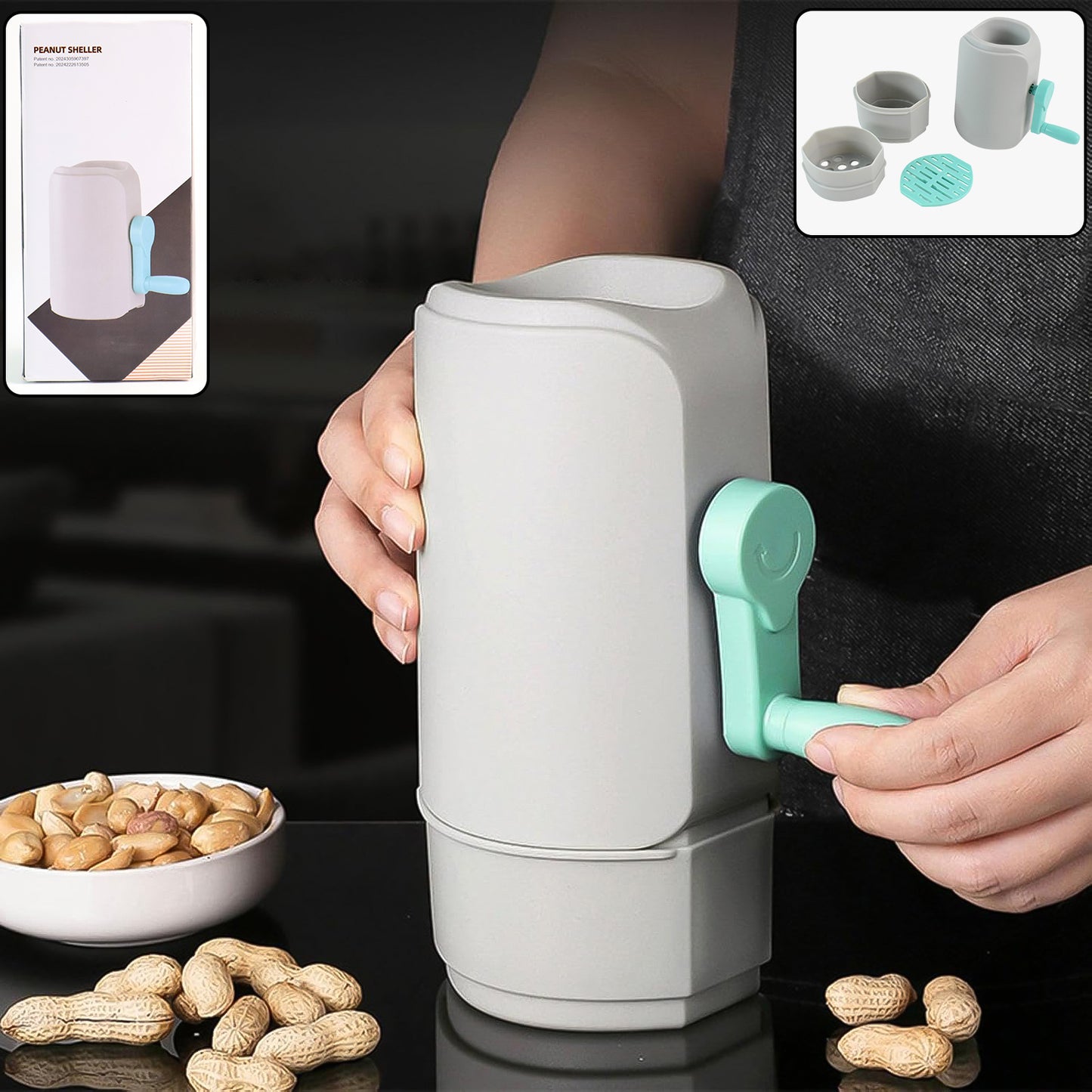 Manual Hand-crank Peanut Sheller Machine - Happy Price - Image 2
