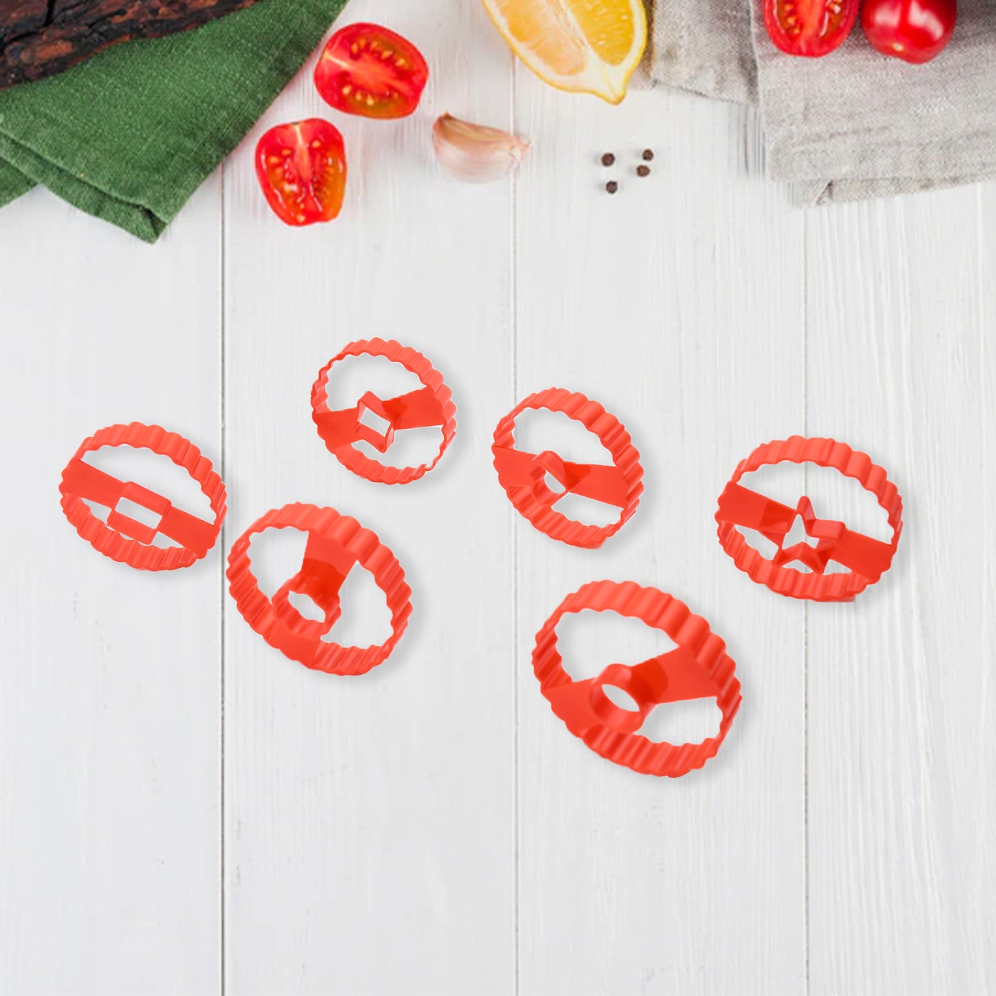 5978  Cookie Cutters Set Plastic Easter Biscuit Cutting Tool For Diy Cake Decoration Fondant Biscuit Cookie Pastry Sandwich (6 Pc Set ) - Happy Price - Image 7