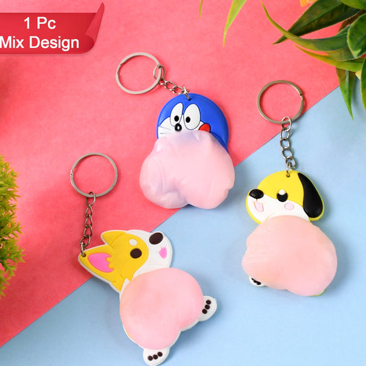Cartoon Animal Keychain (1 Pc  Mix Design) - Happy Price - Image 1