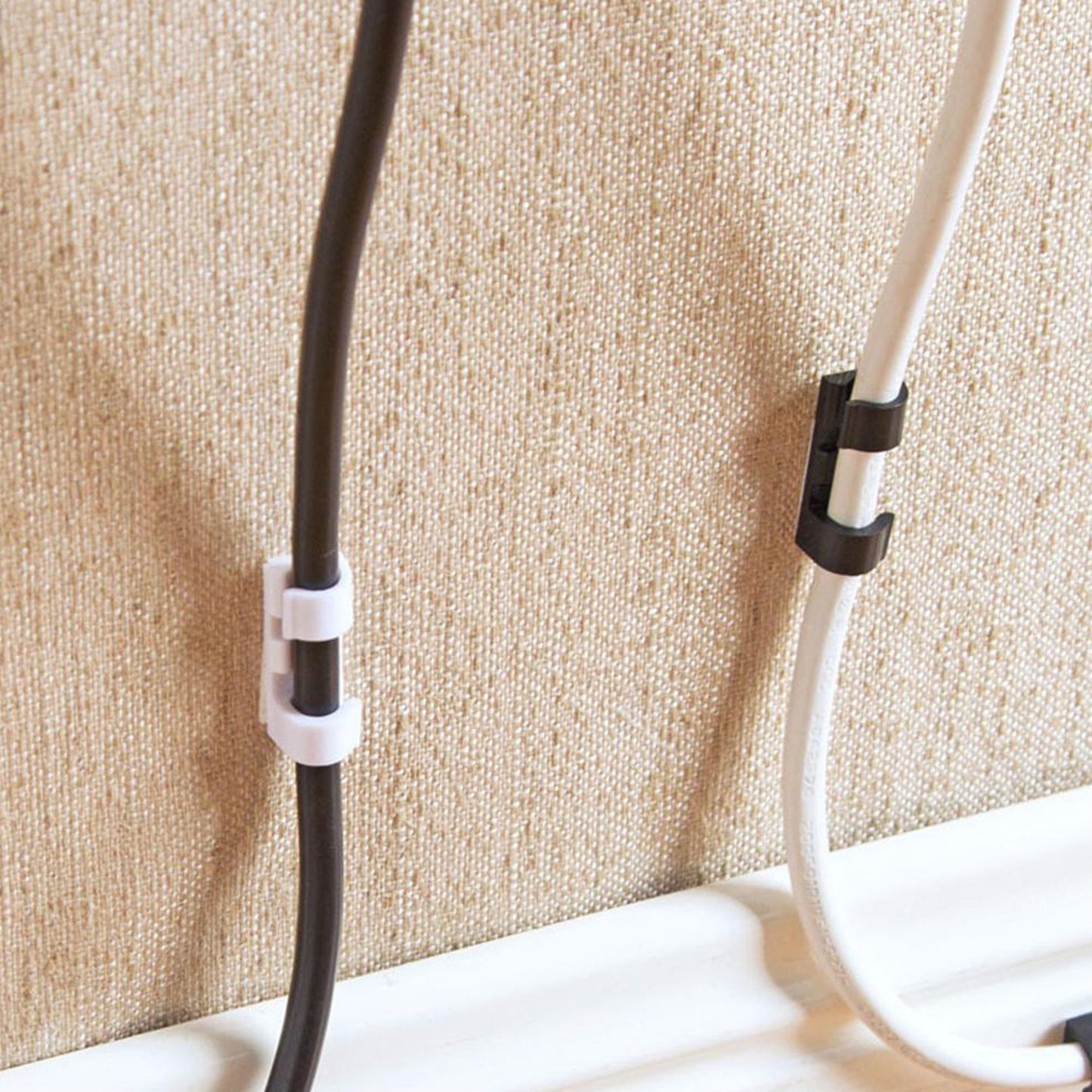 Self Adhesive Cable Clips Wire Manage Holder Sticky Mount-round Plastic Cable Cord - Happy Price - Image 6