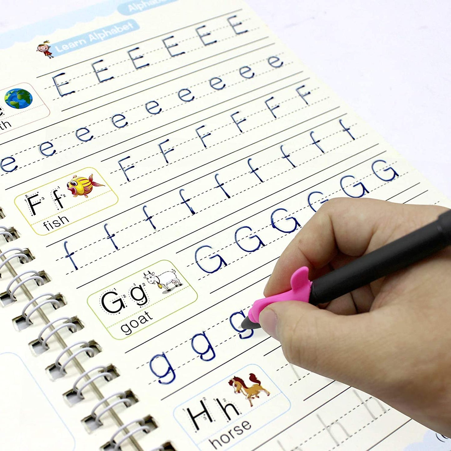 4 Pc Magic Copybook Widely Used By Kids Childrens And Even Adults Also To Write Down Important Things Over It While Emergencies Etc. - Happy Price - Image 3
