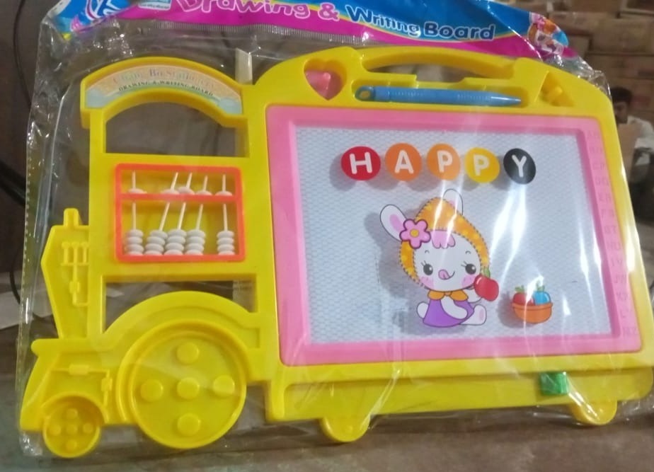 Bus Shape Drawing  Writing Slate Board For Kids (1 Pc  32  21 Cm) - Happy Price - Image 7
