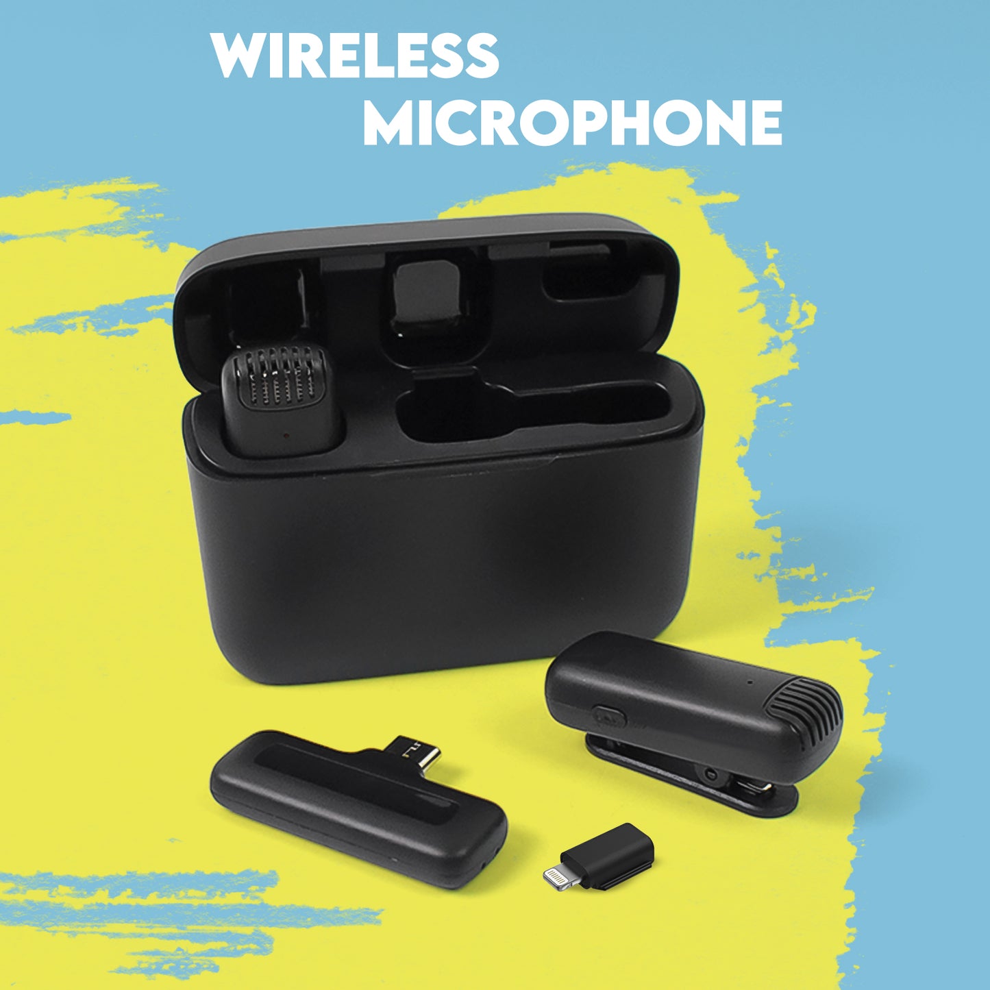 Wireless Microphones Collar Mic For All Smart Phone  Type-c  (1 Set) - Happy Price - Image 2