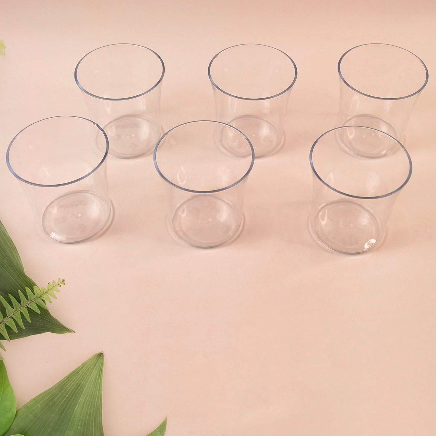 Apex Welcome Plastic Glass Set For Daily Use  Set Of 6 - Happy Price - Image 4