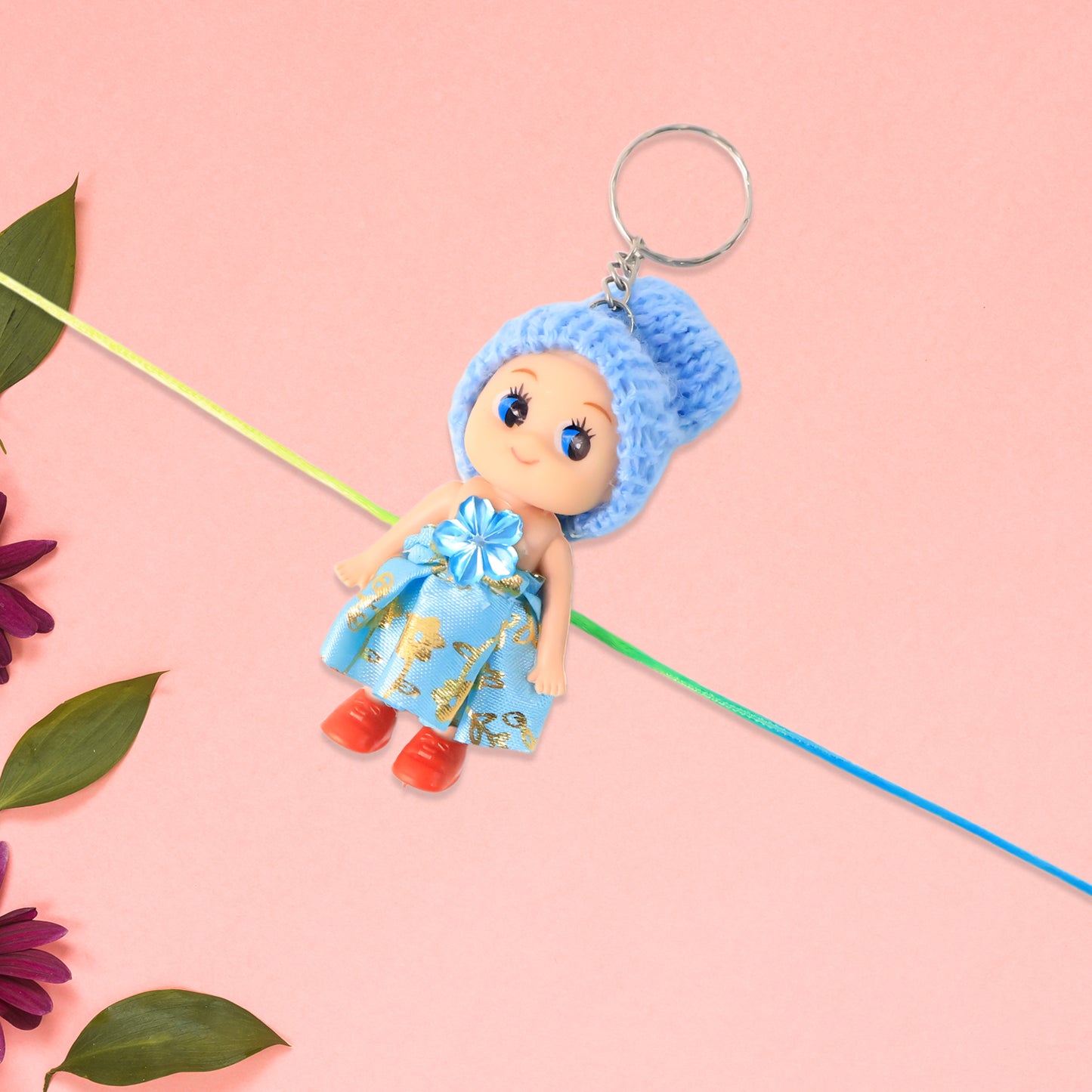 Kids' Doll Rakhi with Keychain - Soft Toy Decorative Rakhi for Boys & Girls