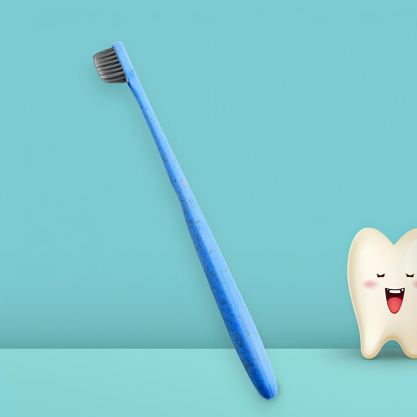 Wheat Straw Toothbrush Women Men Soft-bristle Toothbrush Oral Care Tooth Brush Manual Toothbrush For Deep Cleaning Dental Care (1 Pc) - Happy Price - Image 3