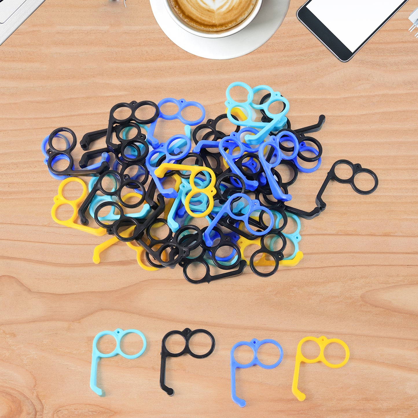 Plastic Hand Mobile Stand (Mix Color  50 Pc) - Happy Price - Image 3